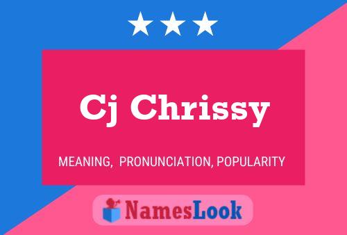 Cj Chrissy Name Poster