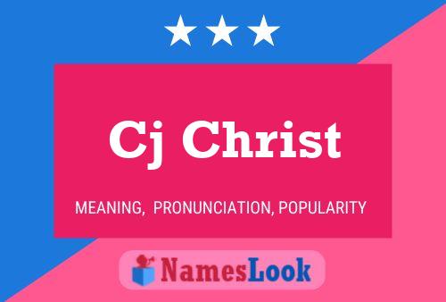 Cj Christ Name Poster