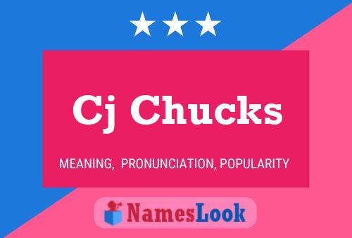 Cj Chucks Name Poster