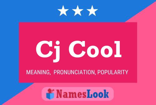 Cj Cool Name Poster