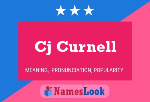 Cj Curnell Name Poster