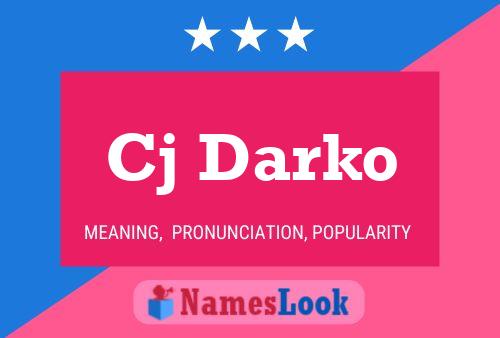 Cj Darko Name Poster