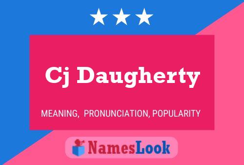 Cj Daugherty Name Poster