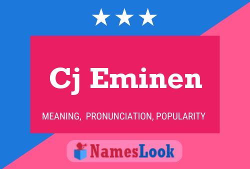 Cj Eminen Name Poster