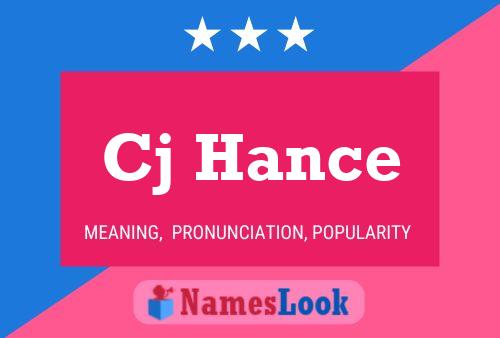 Cj Hance Name Poster