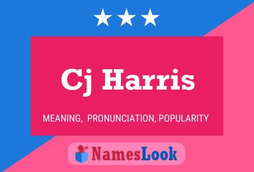 Cj Harris Name Poster