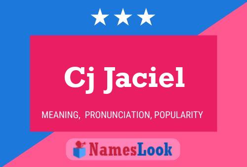 Cj Jaciel Name Poster