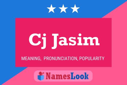 Cj Jasim Name Poster