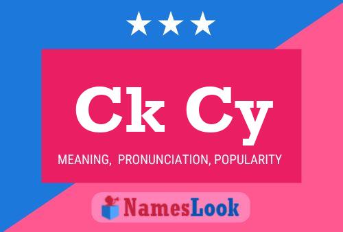 Ck Cy Name Poster