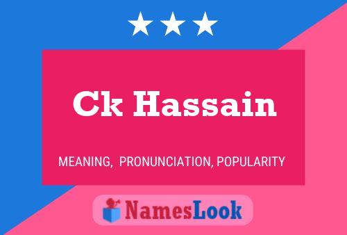 Ck Hassain Name Poster