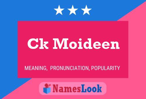 Ck Moideen Name Poster