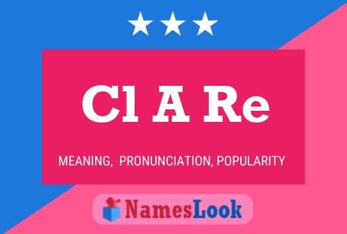 Cl A Re Name Poster