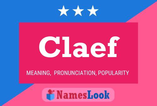 Claef Name Poster