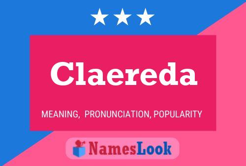 Claereda Name Poster