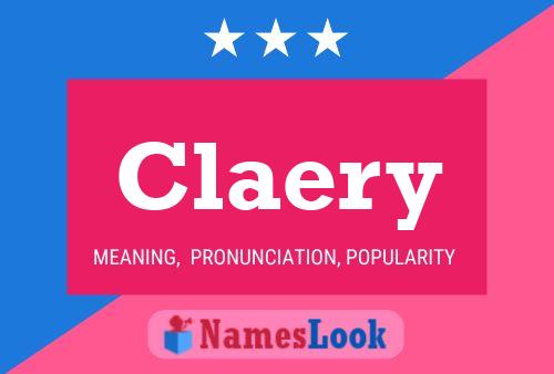 Claery Name Poster