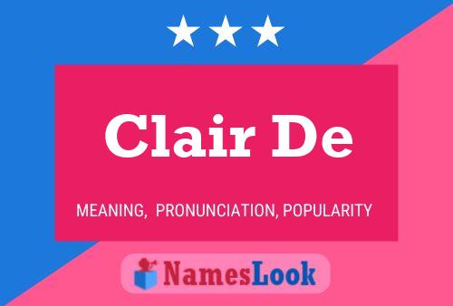 Clair De Name Poster