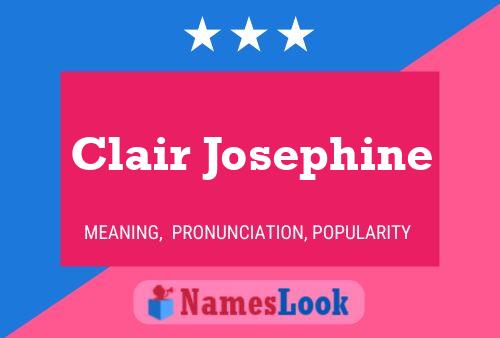 Clair Josephine Name Poster