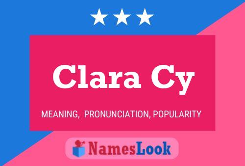 Clara Cy Name Poster