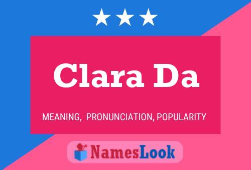 Clara Da Name Poster