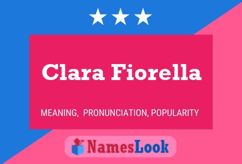 Clara Fiorella Name Poster