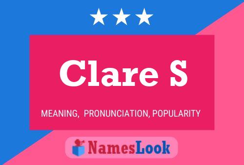 Clare S Name Poster