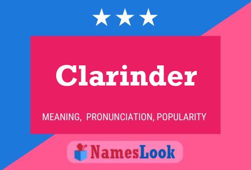 Clarinder Name Poster