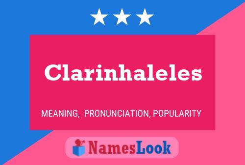 Clarinhaleles Name Poster