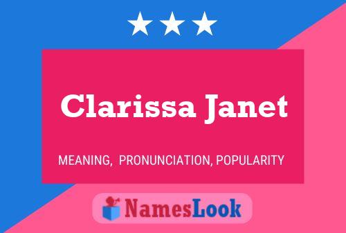 Clarissa Janet Name Poster