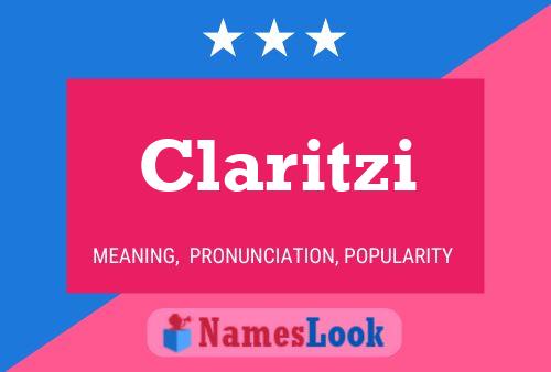 Claritzi Name Poster