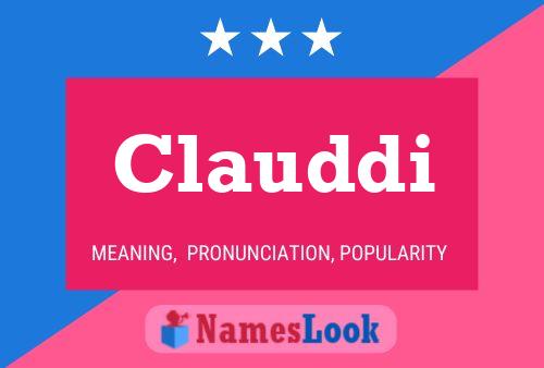 Clauddi Name Poster