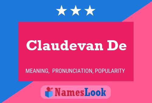 Claudevan De Name Poster