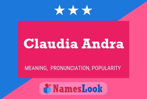 Claudia Andra Name Poster