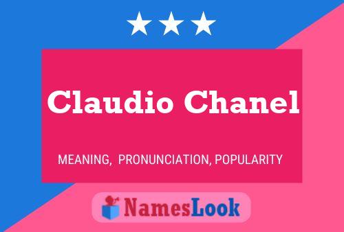 Claudio Chanel Name Poster