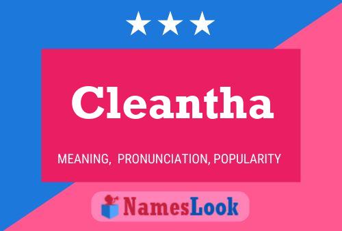 Cleantha Name Poster