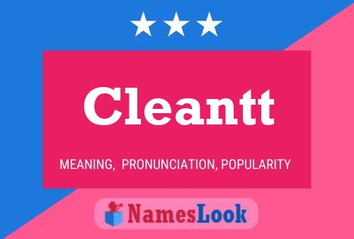 Cleantt Name Poster