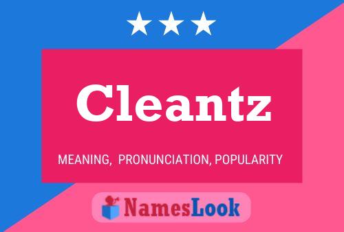 Cleantz Name Poster