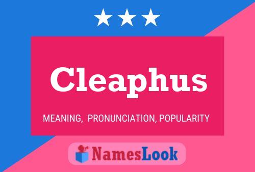 Cleaphus Name Poster