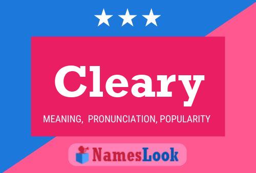 Cleary Name Poster