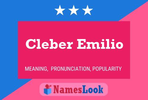 Cleber Emilio Name Poster