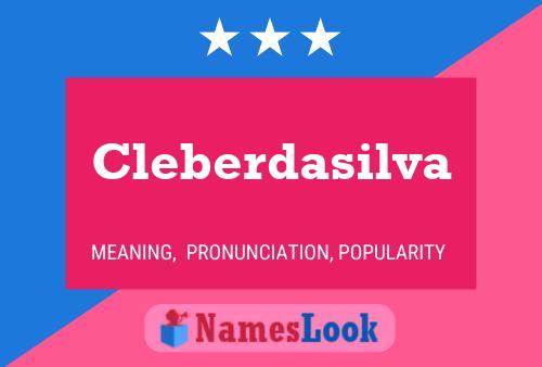 Cleberdasilva Name Poster