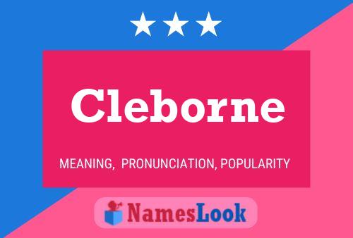 Cleborne Name Poster