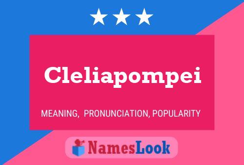 Cleliapompei Name Poster