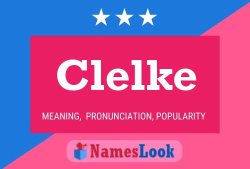 Clelke Name Poster