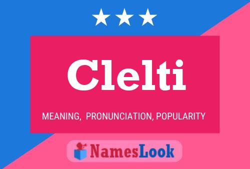 Clelti Name Poster