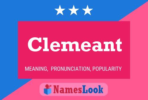 Clemeant Name Poster