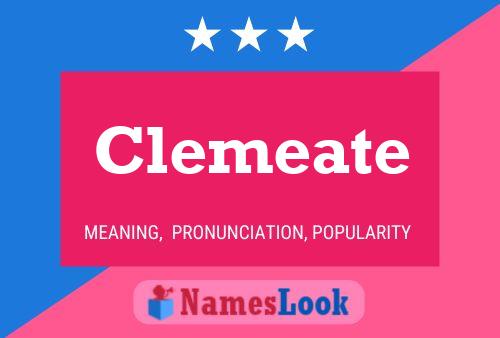 Clemeate Name Poster