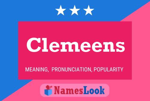 Clemeens Name Poster