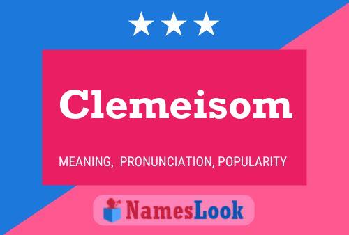 Clemeisom Name Poster