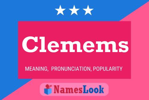 Clemems Name Poster