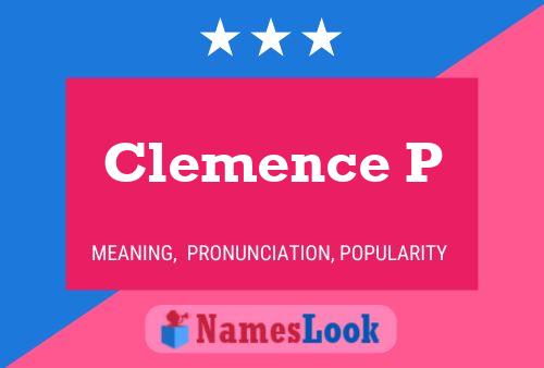 Clemence P Name Poster